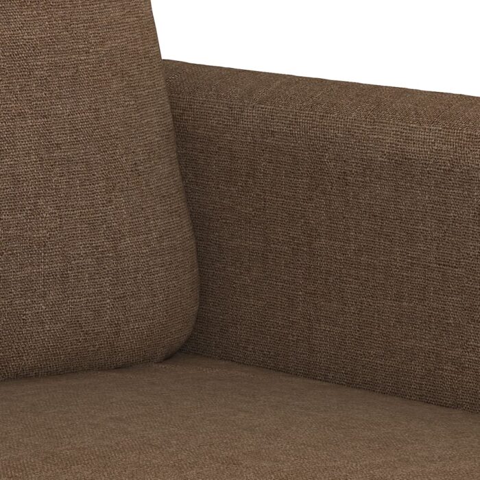 Canapé à 2 places Marron 120 cm Tissu – Image 4