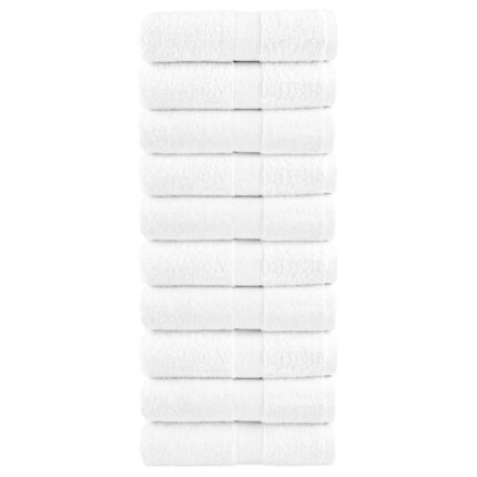 Serviettes de visage de qualité supérieure SOLUND 10 pcs blanc