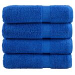 Serviettes de douche de qualité supérieure SOLUND 4 pcs bleu