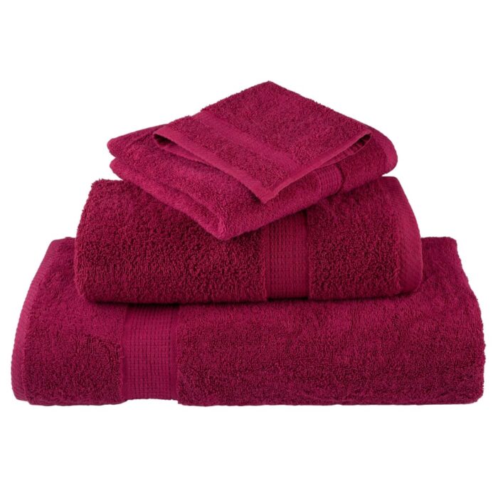 Serviettes d'invité de qualité supérieure SOLUND 4 pcs bordeaux – Image 3