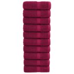 Serviettes d'invité de qualité supérieure SOLUND 10pcs bordeaux