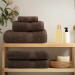 Serviettes d'invité de qualité supérieure SOLUND 4 pcs marron – Image 2
