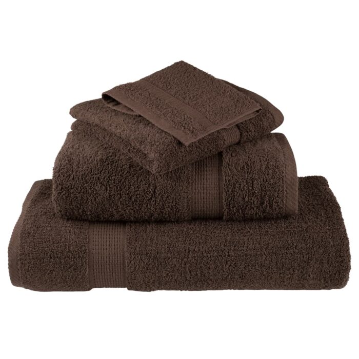 Essuie-mains de qualité supérieure SOLUND 4 pcs marron 600 g/m² – Image 3