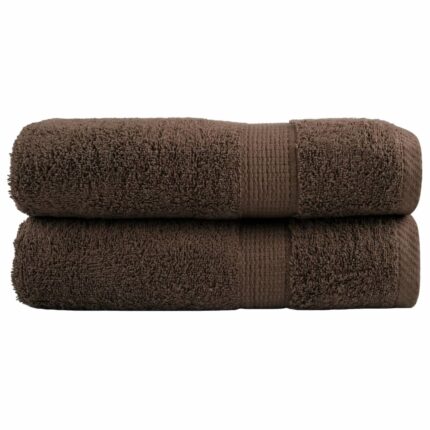 Serviettes de douche de qualité supérieure SOLUND 2 pcs marron