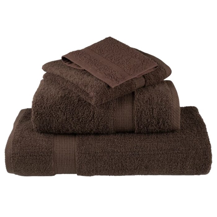 Serviettes de douche de qualité supérieure SOLUND 2 pcs marron – Image 3