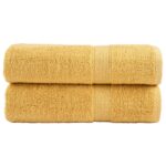 Serviettes de douche de qualité supérieure SOLUND 2 pcs doré