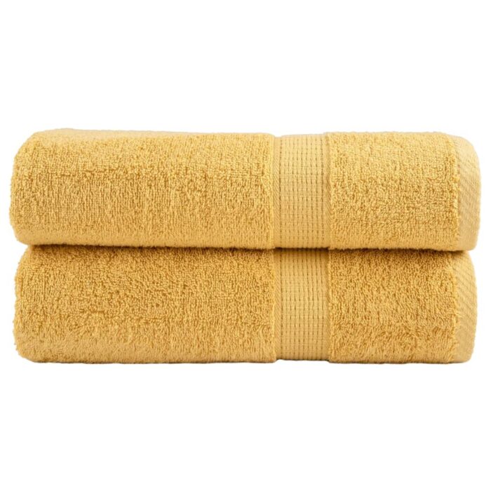 Serviettes de douche de qualité supérieure SOLUND 2 pcs doré – Image 1