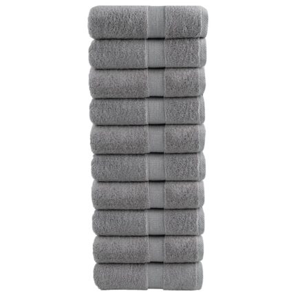 Serviettes de visage de qualité supérieure SOLUND 10 pcs gris