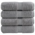 Serviettes d'invité de qualité supérieure SOLUND 4 pcs gris
