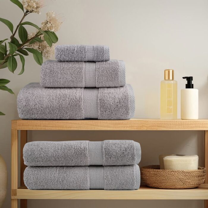 Serviettes d'invité de qualité supérieure SOLUND 4 pcs gris – Image 2