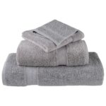 Serviettes d'invité de qualité supérieure SOLUND 4 pcs gris – Image 3