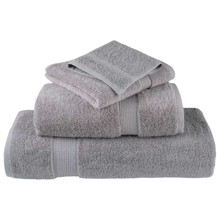 Serviettes d'invité de qualité supérieure SOLUND 4 pcs gris – Image 3