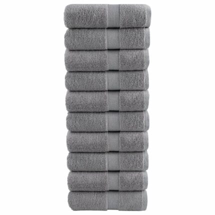Serviettes d'invité de qualité supérieure SOLUND 10 pcs gris