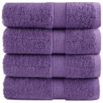 Serviettes d'invité de qualité supérieure SOLUND 4 pcs violet