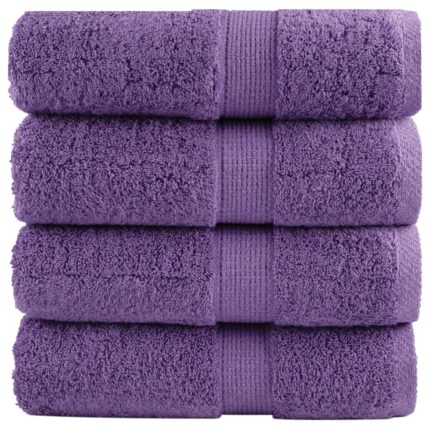 Serviettes d'invité de qualité supérieure SOLUND 4 pcs violet