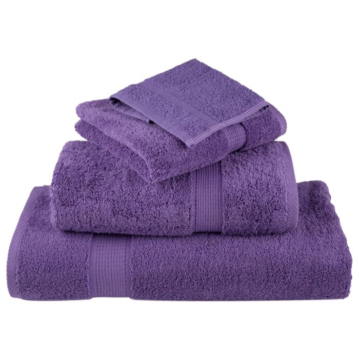 Serviettes d'invité de qualité supérieure SOLUND 4 pcs violet – Image 3
