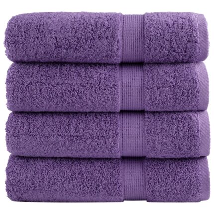 Serviettes de douche de qualité supérieure SOLUND 4 pcs violet
