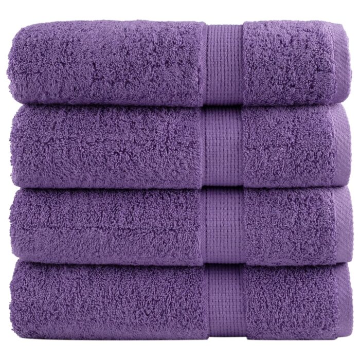 Serviettes de douche de qualité supérieure SOLUND 4 pcs violet – Image 1