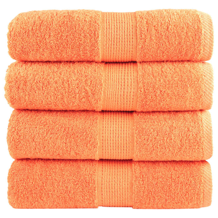Serviettes d'invité de qualité supérieure SOLUND 4 pcs orange – Image 1