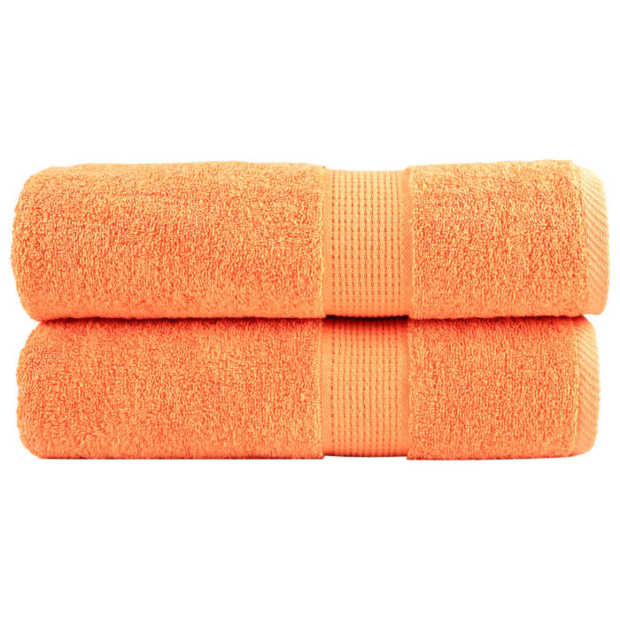 Serviettes de douche de qualité supérieure SOLUND 2 pcs orange – Image 1