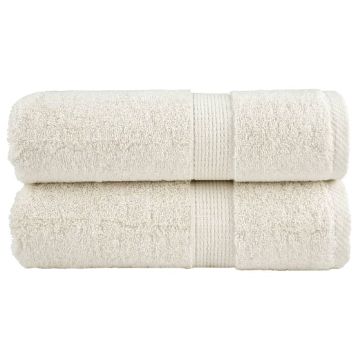 Serviettes d'invité de qualité supérieure SOLUND 2 pcs crème – Image 1