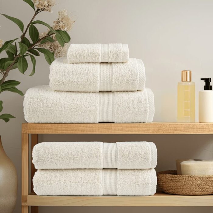 Serviettes d'invité de qualité supérieure SOLUND 2 pcs crème – Image 2