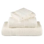 Serviettes d'invité de qualité supérieure SOLUND 2 pcs crème – Image 3