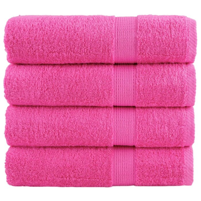 Essuie-mains de qualité supérieure SOLUND 4 pcs rose 600 g/m² – Image 1