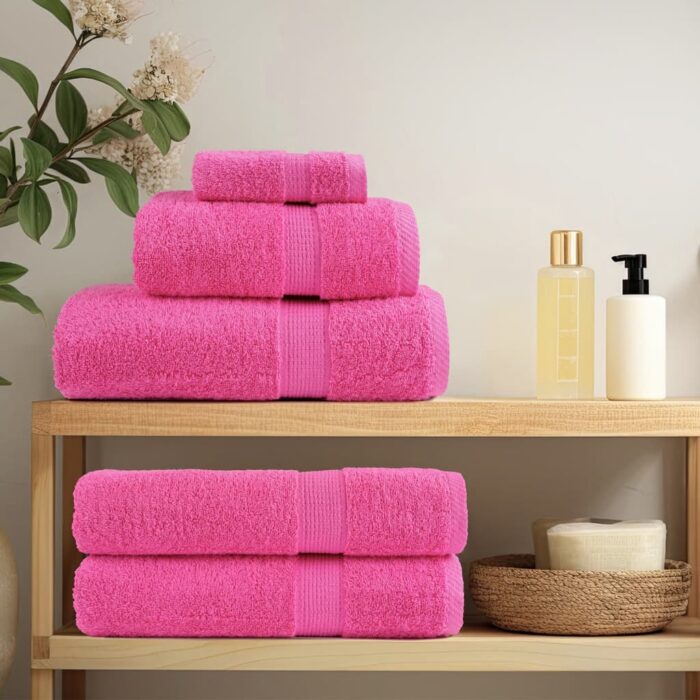 Essuie-mains de qualité supérieure SOLUND 4 pcs rose 600 g/m² – Image 2