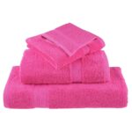Essuie-mains de qualité supérieure SOLUND 4 pcs rose 600 g/m² – Image 3