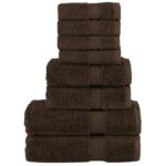 Ensemble de serviettes de qualité supérieure SOLUND 8pcs marron