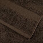 Ensemble de serviettes de qualité supérieure SOLUND 8pcs marron – Image 4