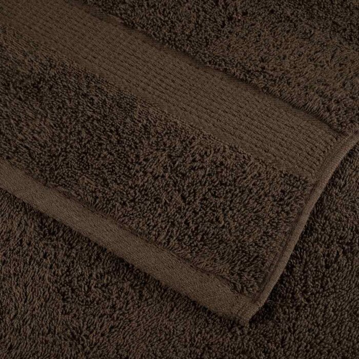 Ensemble de serviettes de qualité supérieure SOLUND 8pcs marron – Image 4