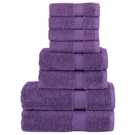 Ensemble de serviettes de qualité supérieure SOLUND 8pcs violet