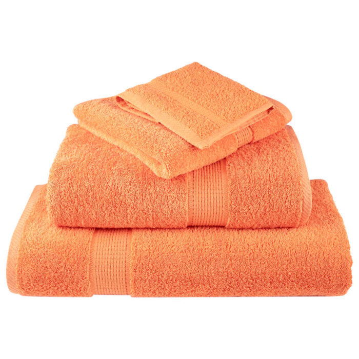 Ensemble de serviettes de qualité supérieure SOLUND 8pcs orange – Image 3