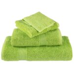 Ensemble de serviettes de qualité supérieure SOLUND 12 pcs vert – Image 3
