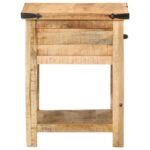 Table de chevet 40x40x50 cm bois de manguier massif – Image 3