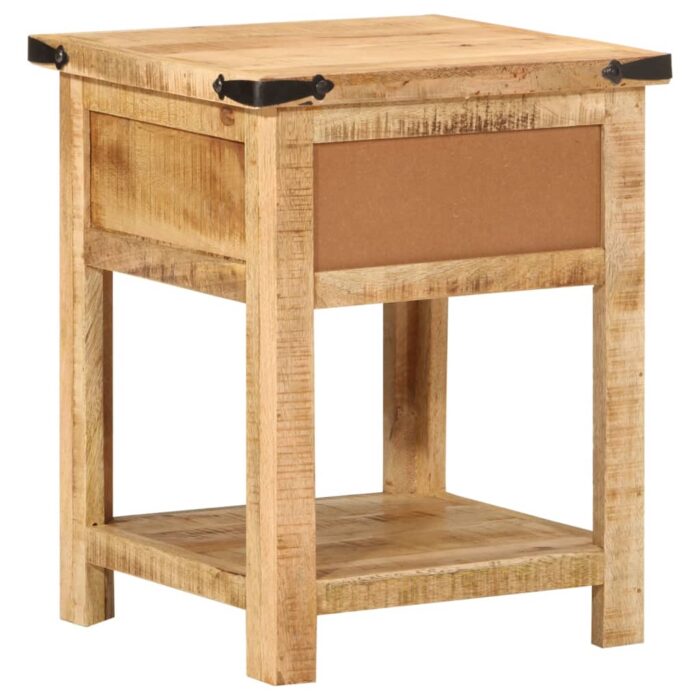 Table de chevet 40x40x50 cm bois de manguier massif – Image 4