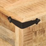 Table de chevet 40x40x50 cm bois de manguier massif – Image 5