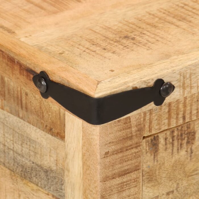 Table de chevet 40x40x50 cm bois de manguier massif – Image 5