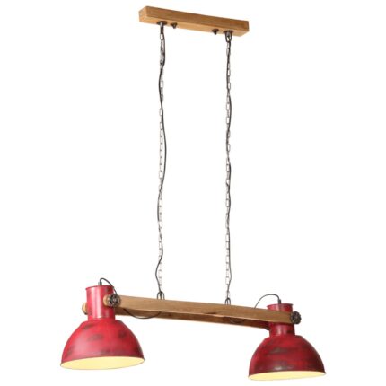 Lampe suspendue 25 W rouge délavé 85x28x109 cm E27