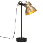 Lampe de bureau 25 W laiton antique 15x15x55 cm E27