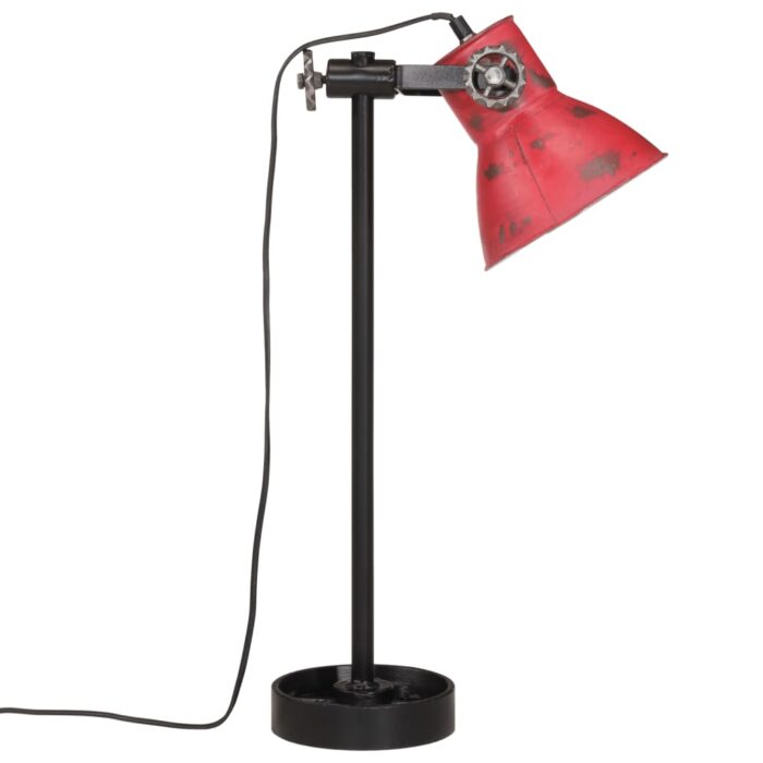 Lampe de bureau 25 W rouge délavé 15x15x55 cm E27 – Image 3