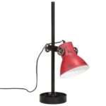 Lampe de bureau 25 W rouge délavé 15x15x55 cm E27 – Image 5