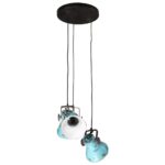 Lampe suspendue 25 W bleu délavé 30x30x100 cm E27 – Image 2