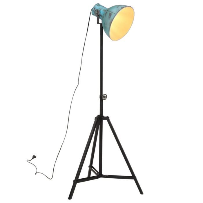 Lampadaire 25 W bleu délavé 61x61x90/150 cm E27 – Image 1