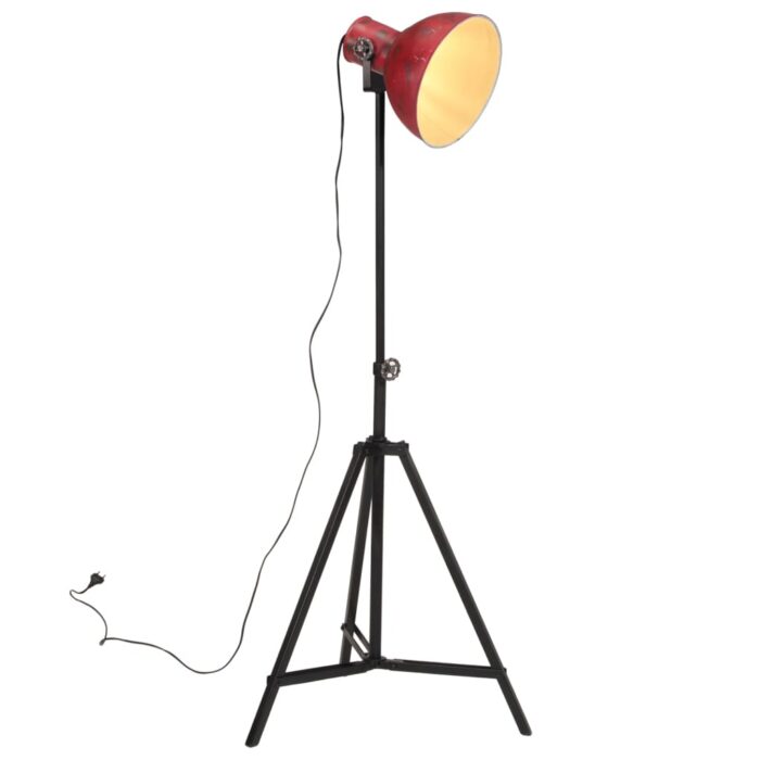 Lampadaire 25 W rouge délavé 61x61x90/150 cm E27 – Image 1