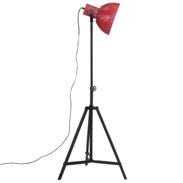 Lampadaire 25 W rouge délavé 61x61x90/150 cm E27 – Image 3