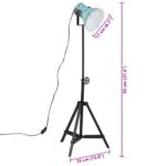 Lampadaire 25 W bleu délavé 35x35x65/95 cm E27 – Image 10