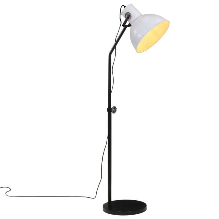 Lampadaire 25 W blanc 30x30x90-150 cm E27 – Image 1